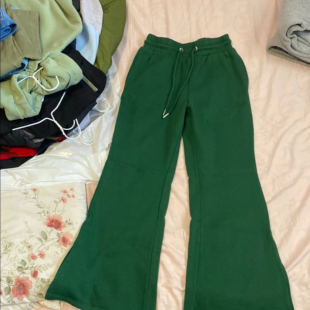 Sommer ray Green Flared Pants